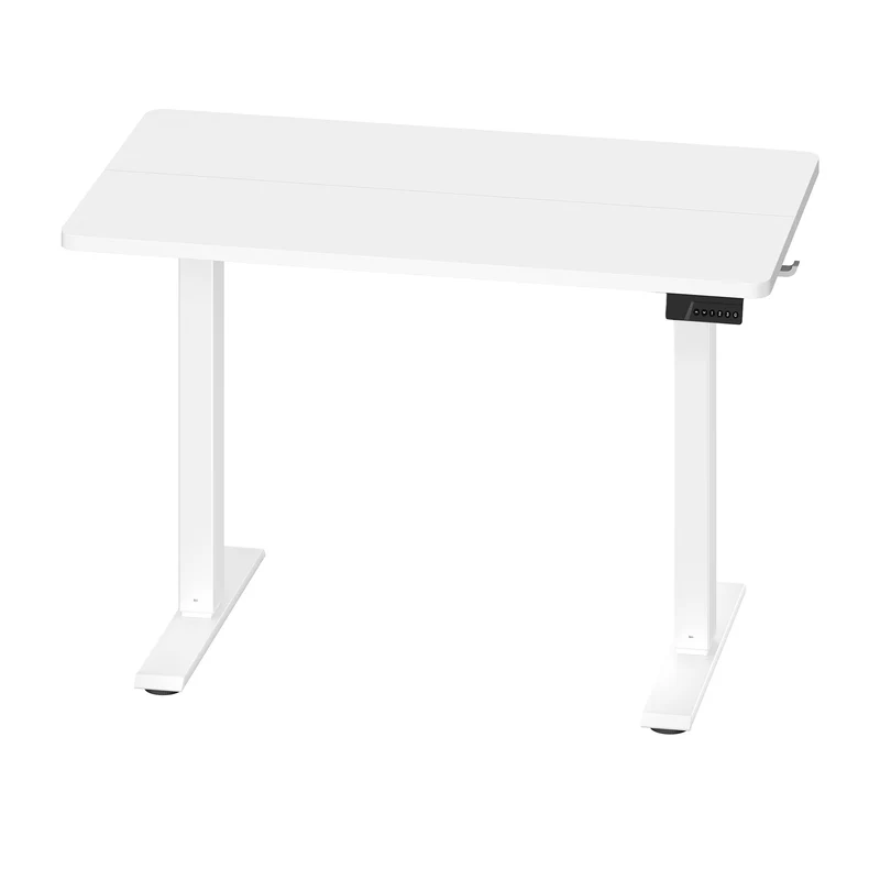 Elektrischer Höhenverstellbarer Schreibtisch mit Memory-Funktion und Erinnerung, 80 x 50 cm, Vintagebraun