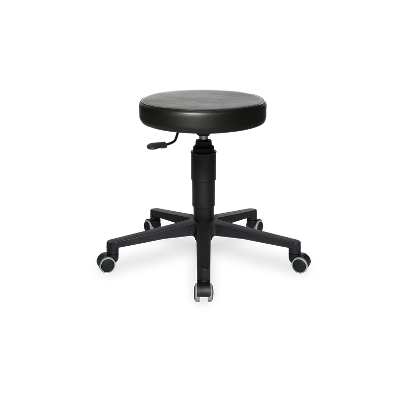 Arbeitshocker (Kunstleder / Schwarz)