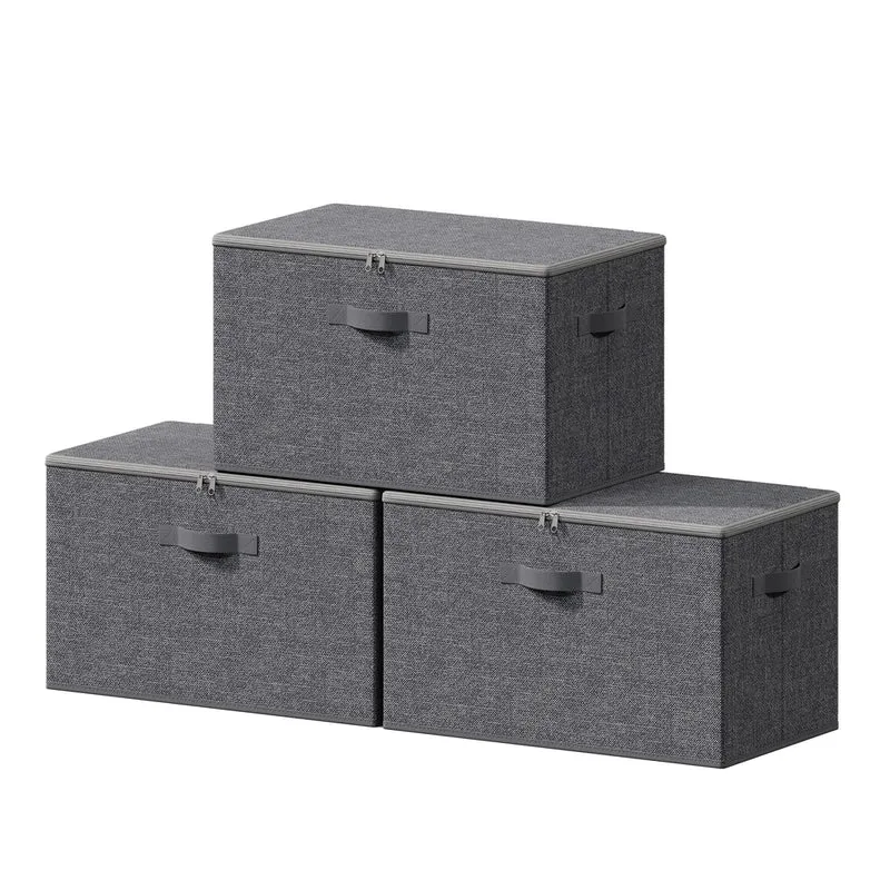 Stoffbox, faltbare Aufbewahrungsbox mit Griffen, für Kleidung