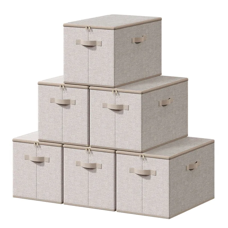Stoffbox, faltbare Aufbewahrungsbox mit Griffen, für Kleidung