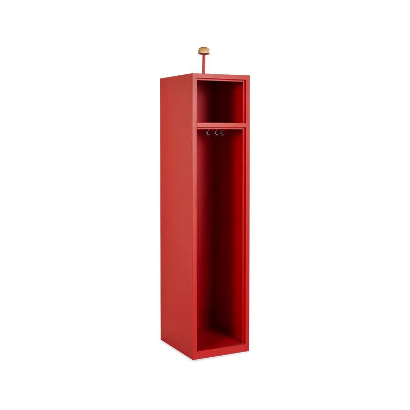 Feuerwehrschrank 1-Abteil Feuerrot – optional mit Zubehör