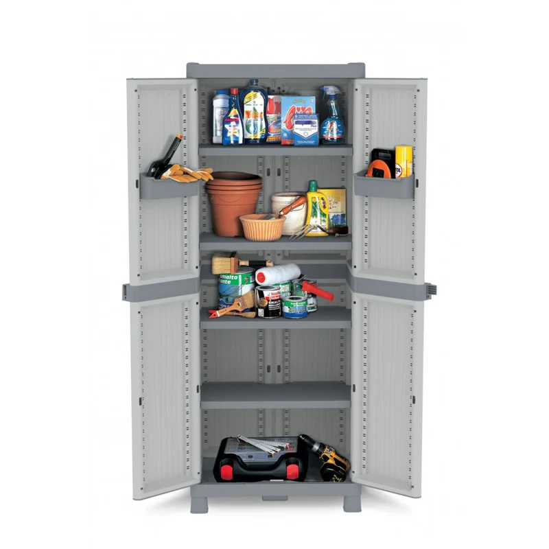 XL Kunststoffschrank Putzschrank Haushaltsschank "Domino Wave" 2700
