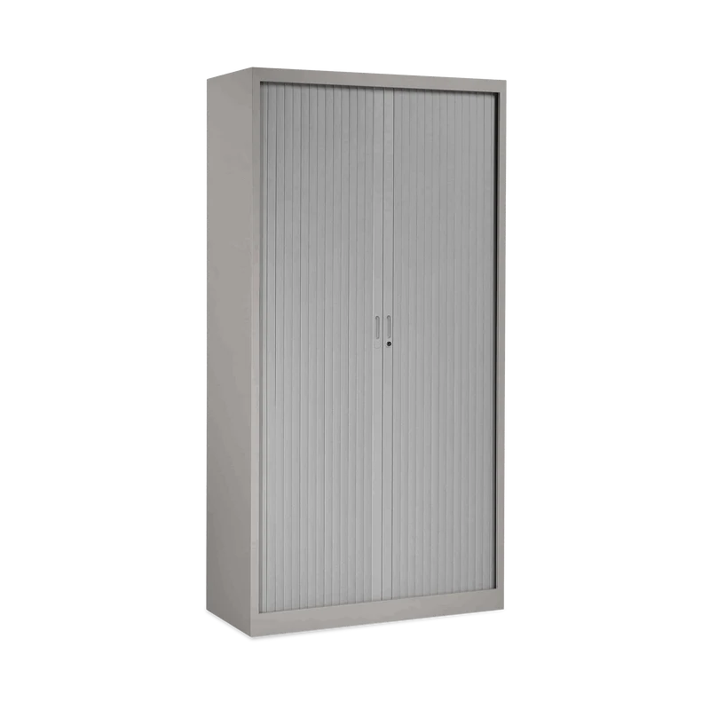 Stahl-Rollladenschrank (5 OH) – Korpus in Weißaluminium