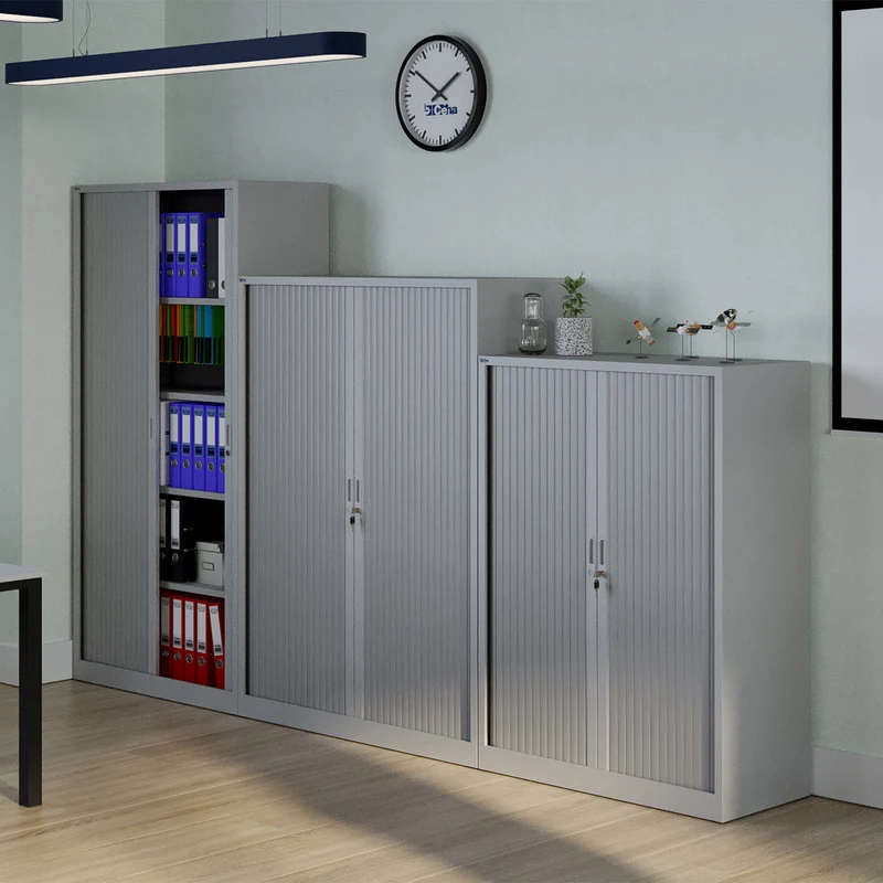 Stahl-Rollladenschrank (5 OH) – Korpus in Lichtgrau