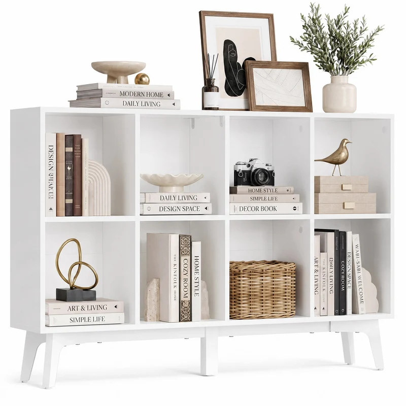 Bücherregal mit acht Fächern für Wohnzimmer
