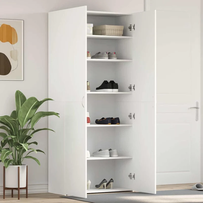 Großer geschlossener Schuhschrank mit 6 Ebenen