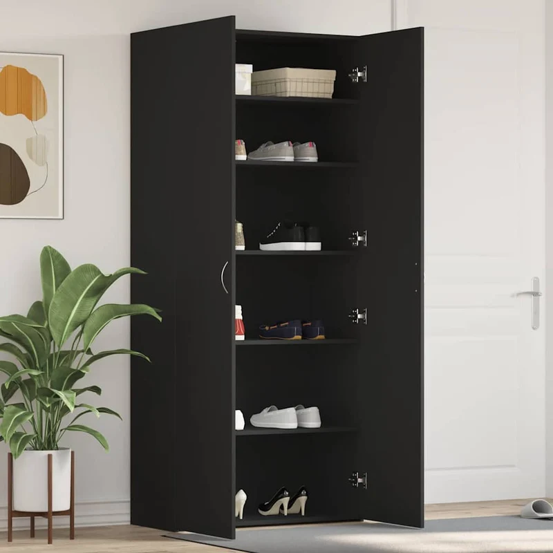 Großer geschlossener Schuhschrank mit 6 Ebenen