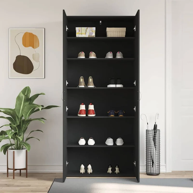 Großer geschlossener Schuhschrank mit 6 Ebenen