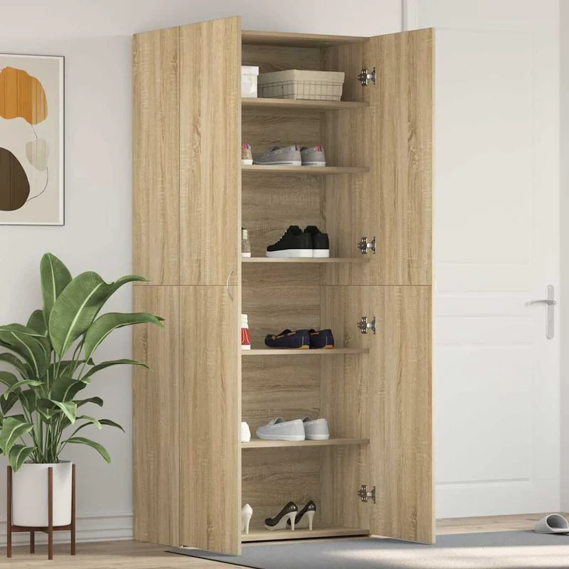 Großer geschlossener Schuhschrank mit 6 Ebenen