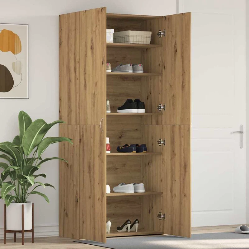 Großer geschlossener Schuhschrank mit 6 Ebenen
