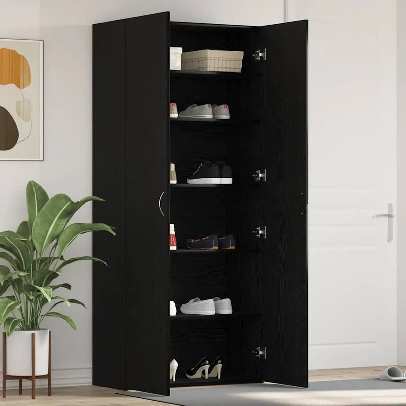 Großer geschlossener Schuhschrank mit 6 Ebenen