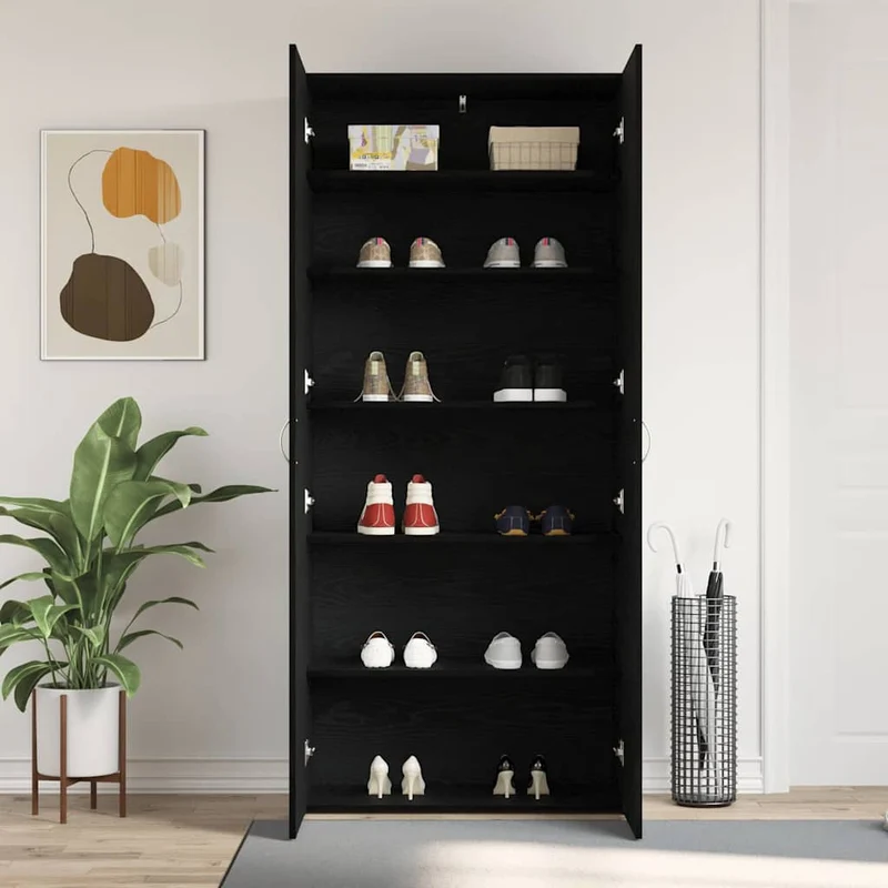 Großer geschlossener Schuhschrank mit 6 Ebenen