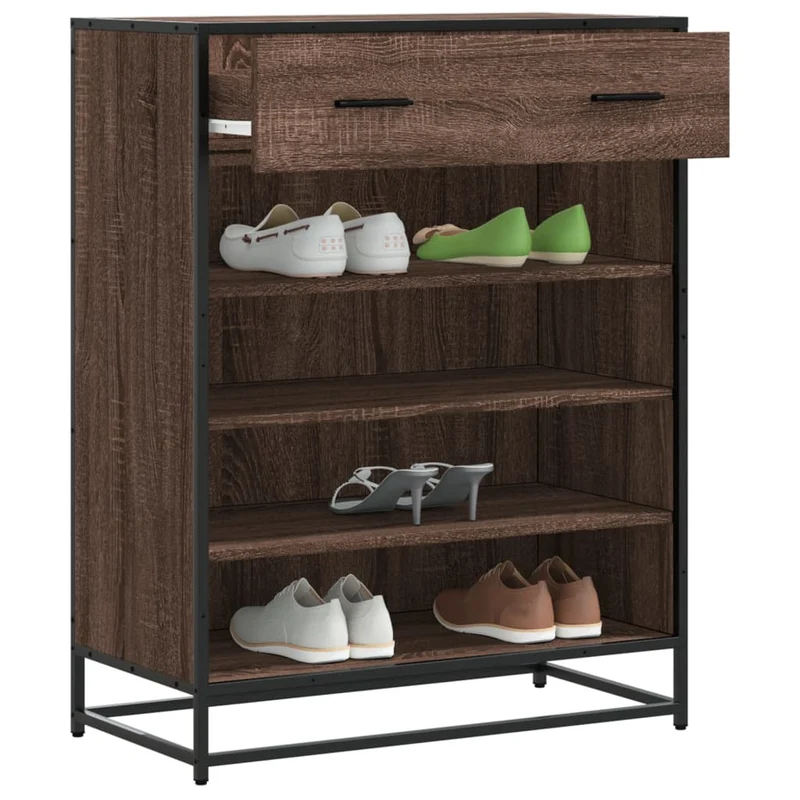 Moderner Schuhschrank mit 4 Fächern und Schublade