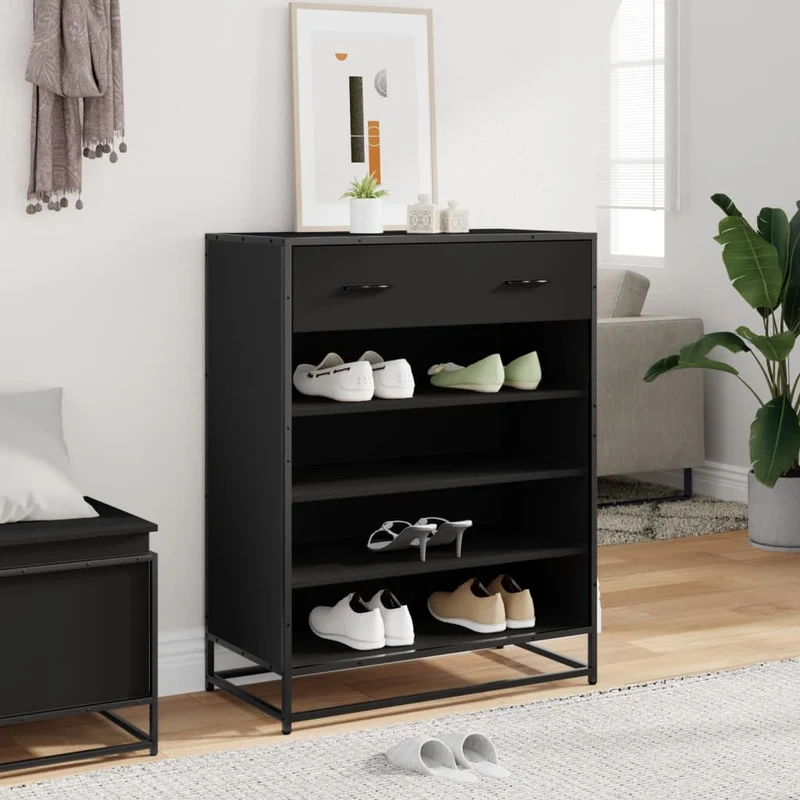Moderner Schuhschrank mit 4 Fächern und Schublade