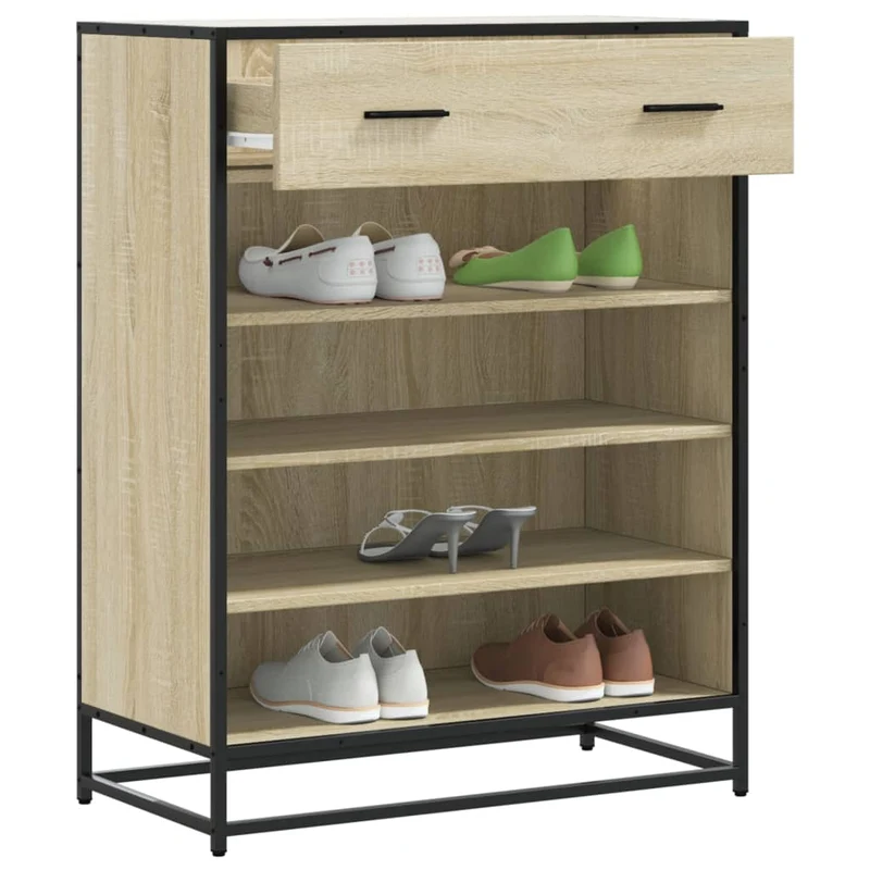 Moderner Schuhschrank mit 4 Fächern und Schublade