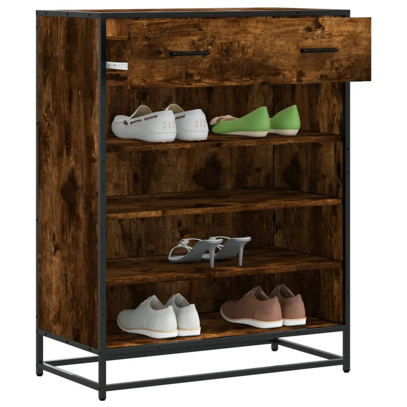 Moderner Schuhschrank mit 4 Fächern und Schublade