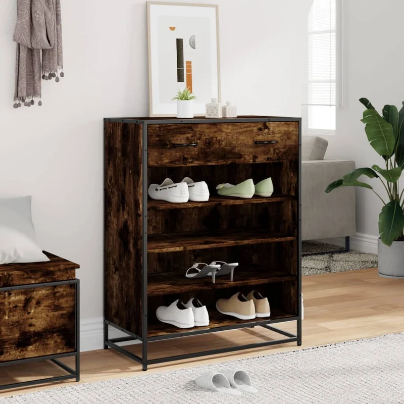 Moderner Schuhschrank mit 4 Fächern und Schublade