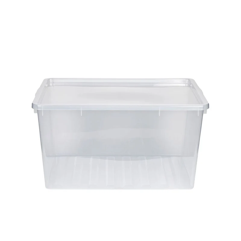 Basic Box mit Deckel, Transparent, 130 Liter