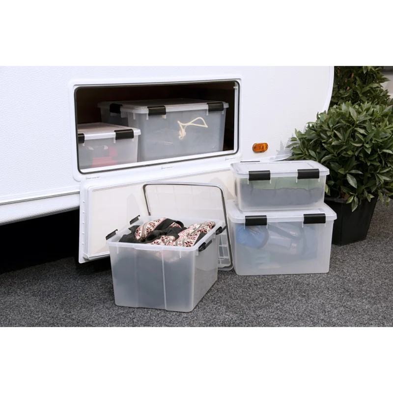 2 x Box mit Dichtung Maße 70 Liter Volumen