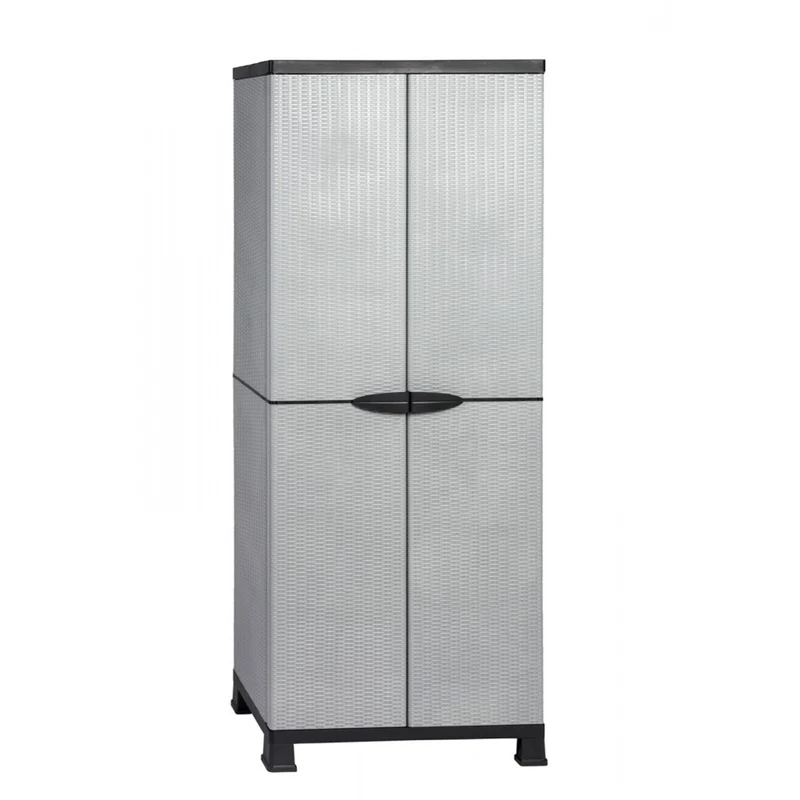 Set: 2 x MADERA - Kunststoffschrank mit 3 Einlegeböden