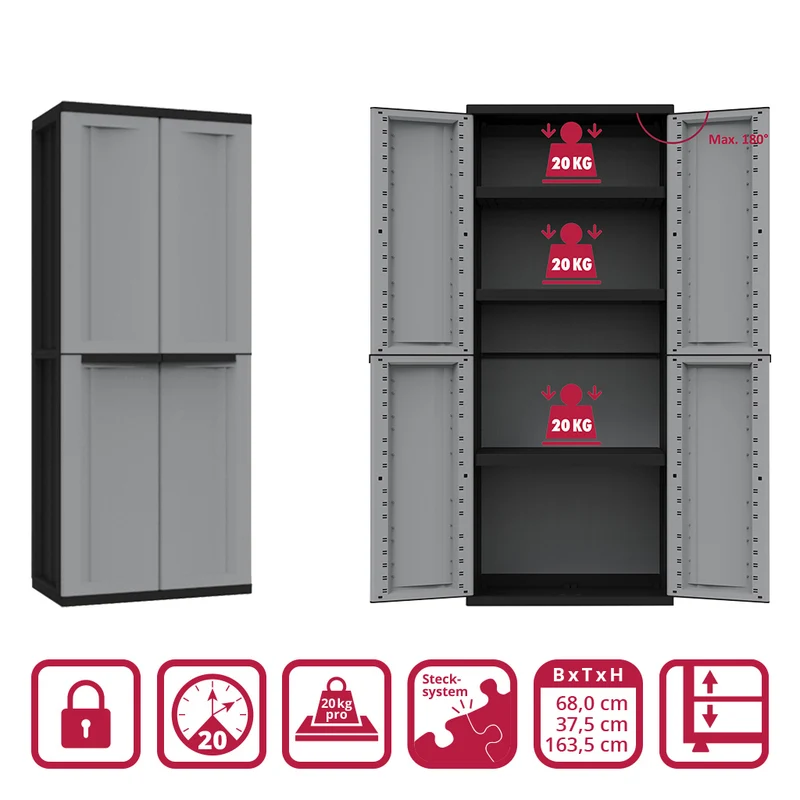 Bundle: 1 x J Twist 3 Böden + 1 x J Twist Beistellschrank