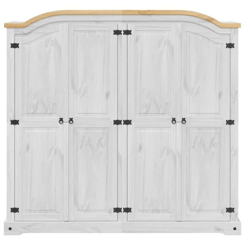 Klassischer Holzschrank "Corona" aus massiver Kiefer