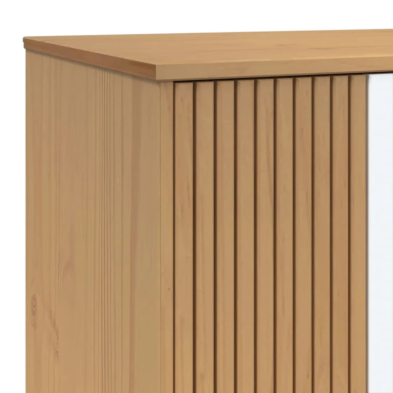 Holz-Kleiderschrank im skandinavischen Design, 2-türig