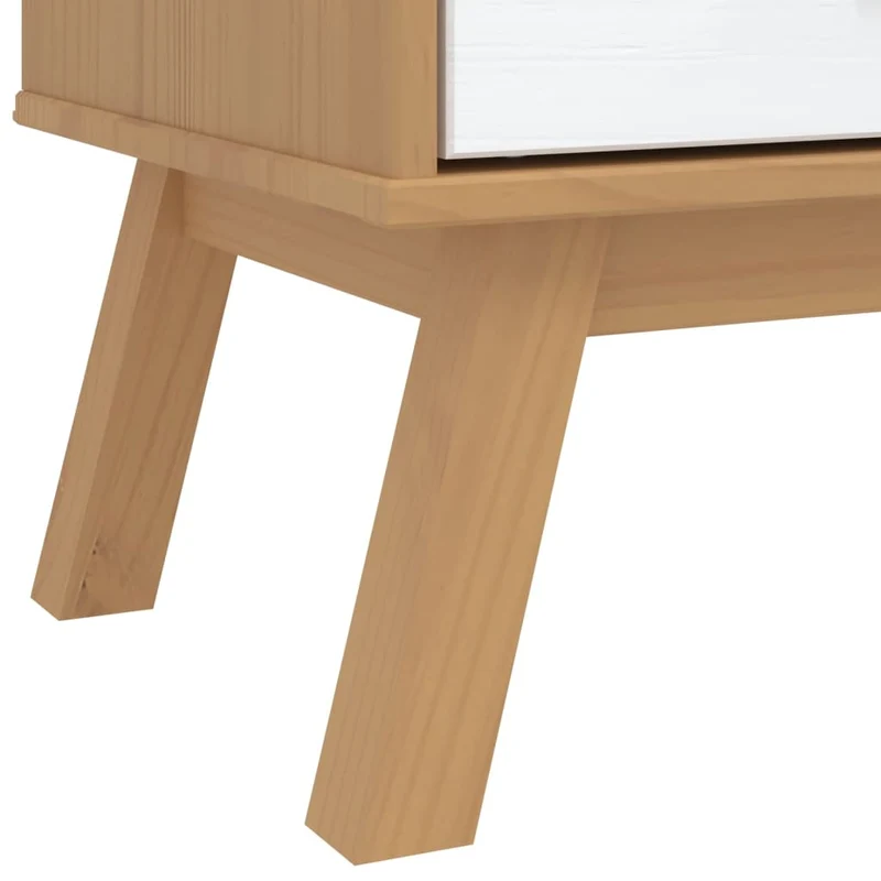 Holz-Kleiderschrank im skandinavischen Design, 2-türig