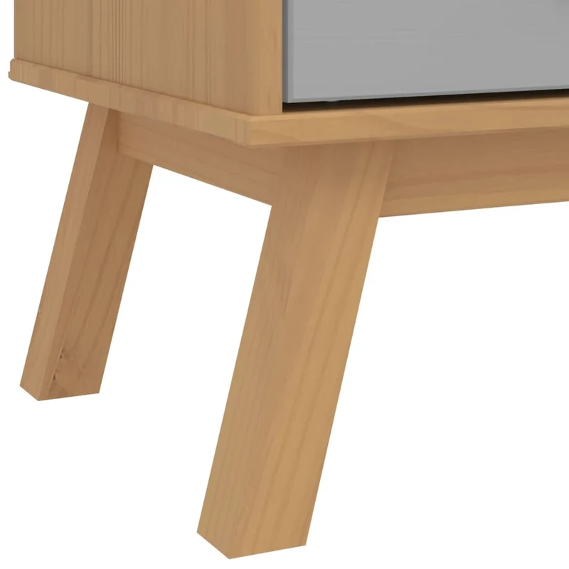 Holz-Kleiderschrank im skandinavischen Design, 2-türig