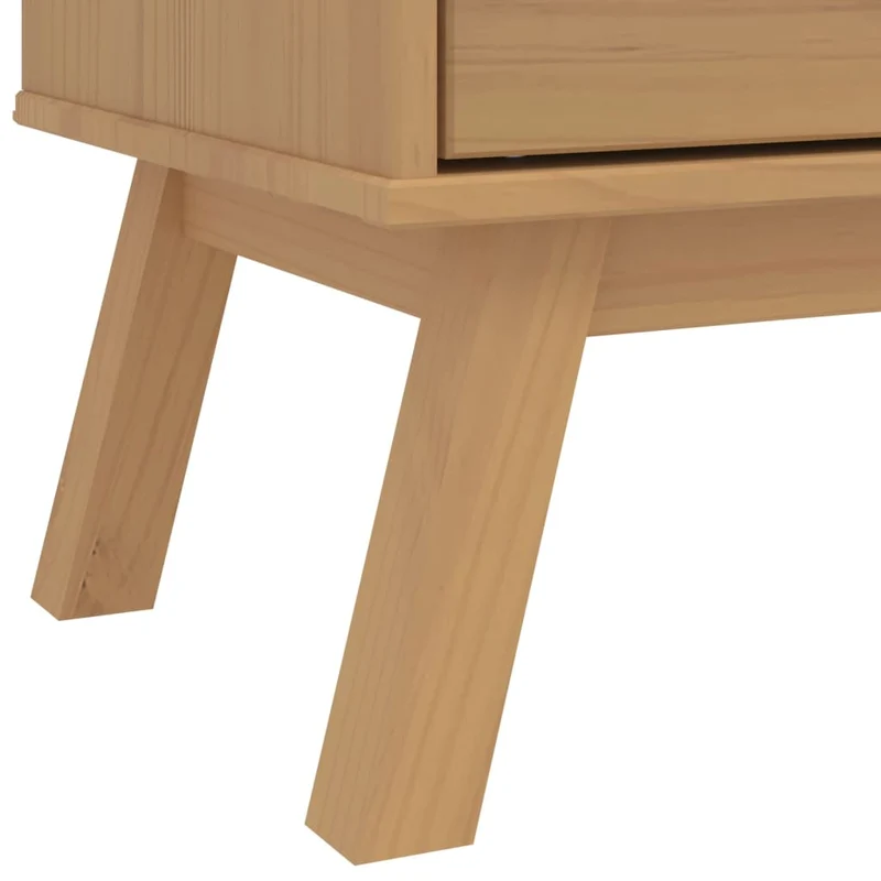 Holz-Kleiderschrank im skandinavischen Design, 2-türig