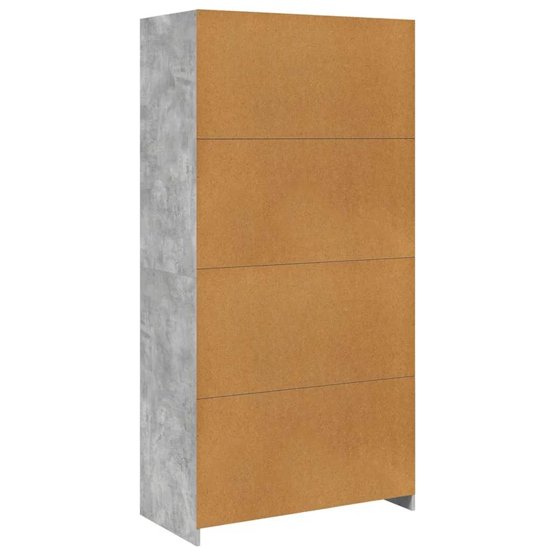 Offener Kleiderschrank mit Fächern und Kleiderstange