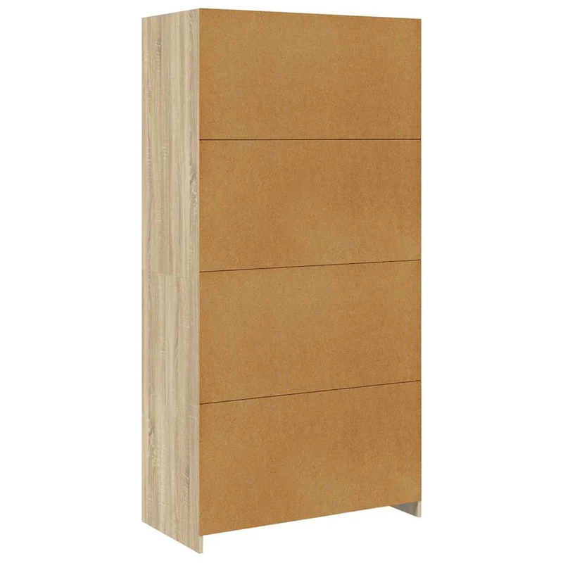 Offener Kleiderschrank mit Fächern und Kleiderstange