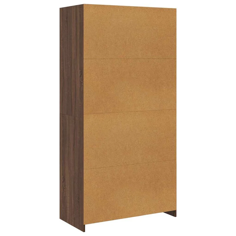 Offener Kleiderschrank mit Fächern und Kleiderstange
