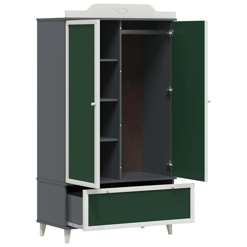 Großzügiger Kleiderschrank mit Kreidetafel, 2-türig