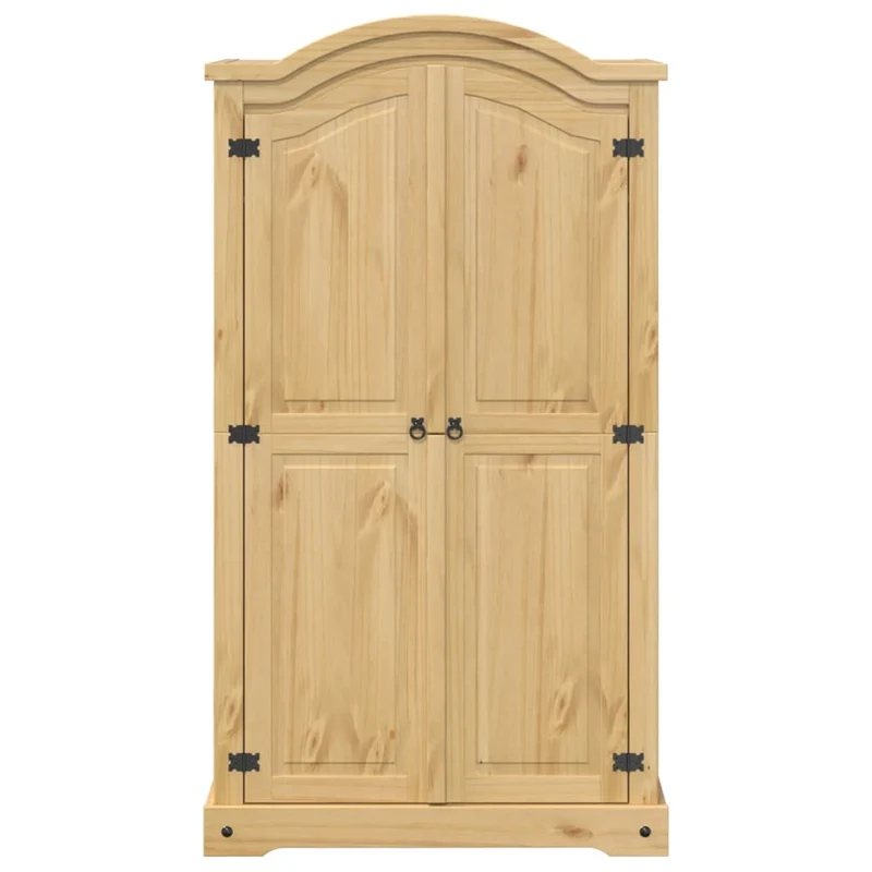 Klassischer Kleiderschrank "Corona" aus Kiefer, 2-türig