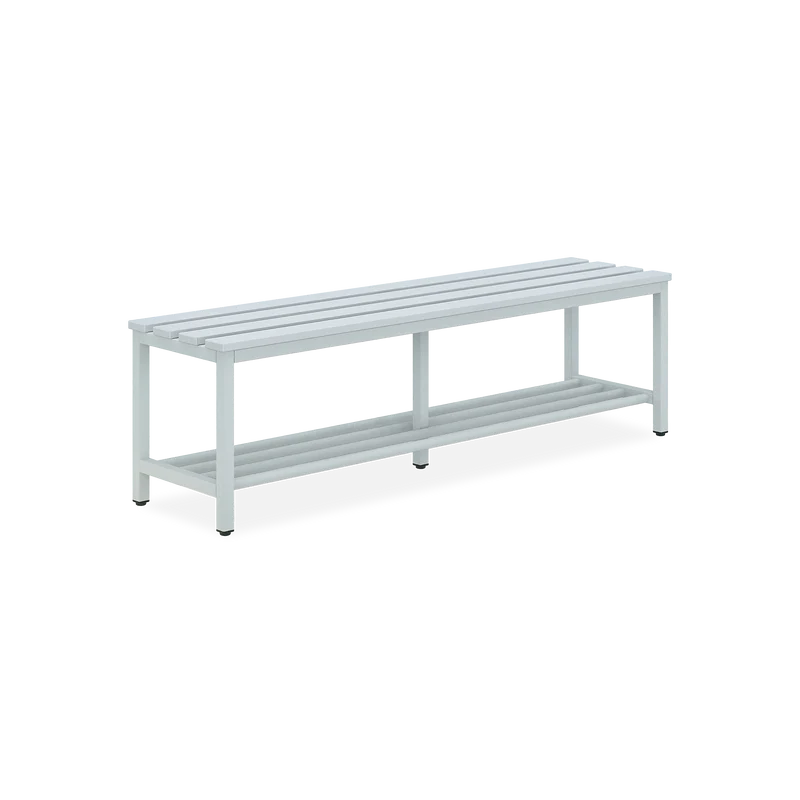 Kunststoff-Sitzbank mit Schuhrost (optional) - 1000-2000 mm