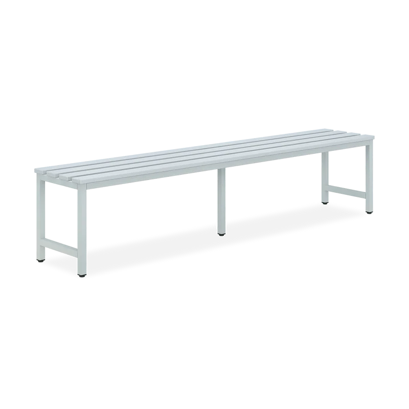 Kunststoff-Sitzbank mit Schuhrost (optional) - 1000-2000 mm