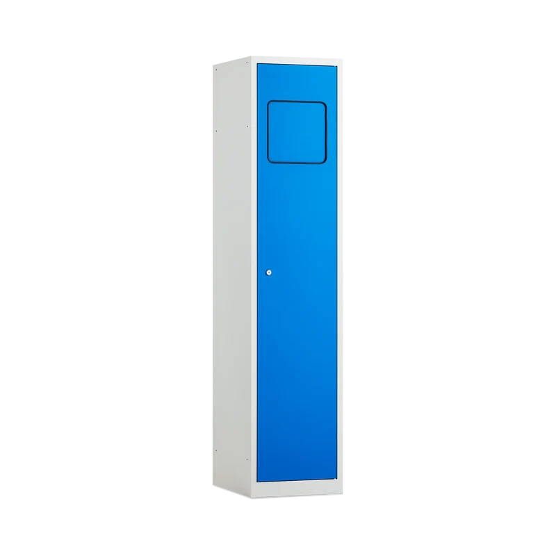 Wäschesammelschrank in Enzianblau