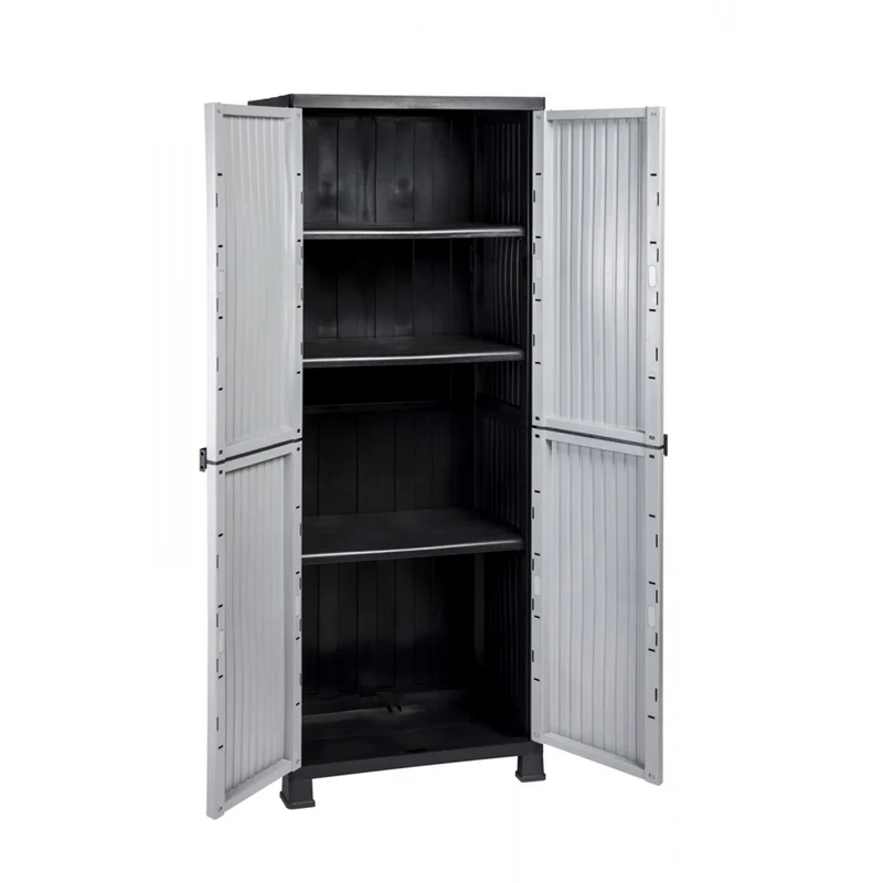 Set: 2 x NOBLE Kunststoffschrank mit 3 Einlegeböden