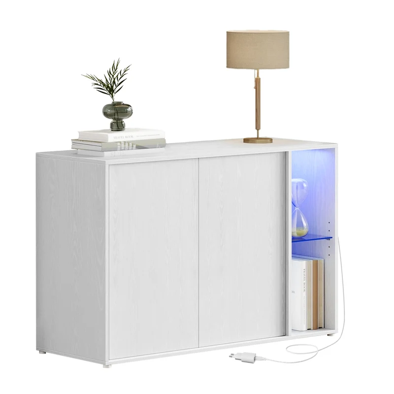 Sideboard mit Beleuchtung und Toolless-Technologie