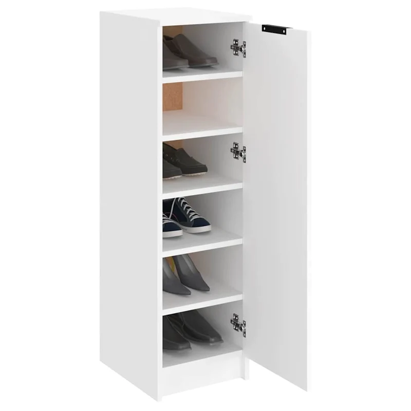 Schlanker Schuhschrank mit 6 Fächern, 30 x 100 cm