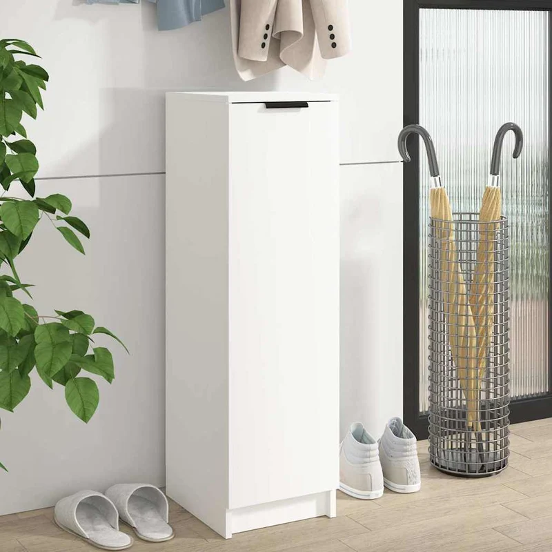 Schlanker Schuhschrank mit 6 Fächern, 30 x 100 cm