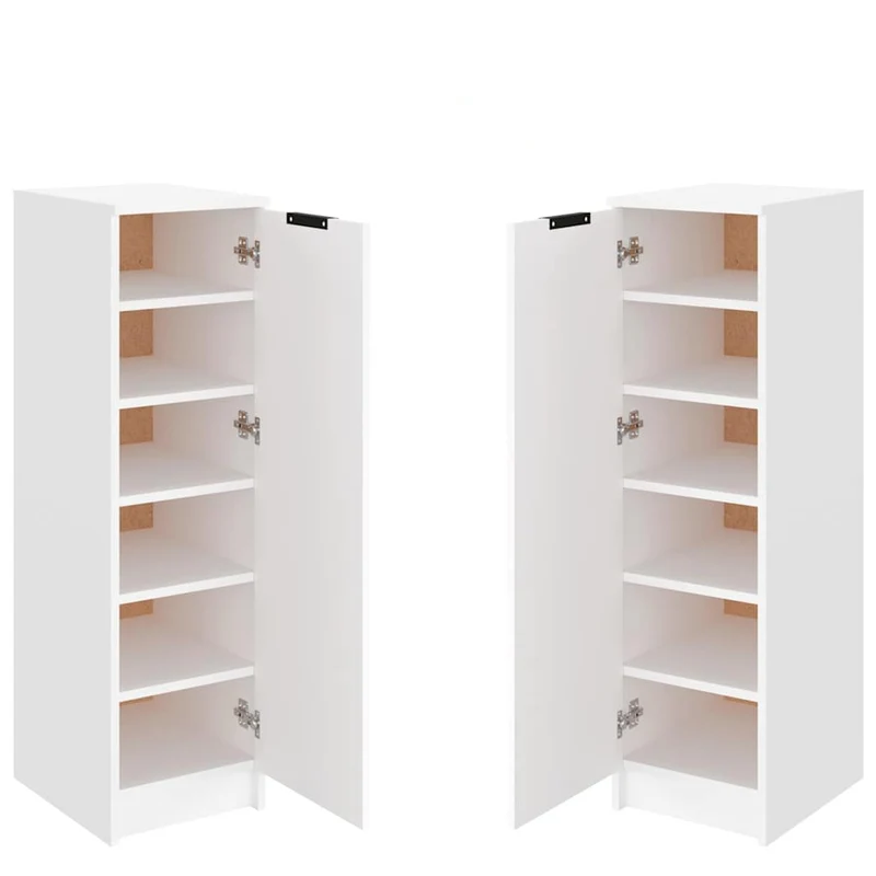 Schlanker Schuhschrank mit 6 Fächern, 30 x 100 cm