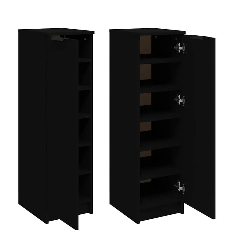 Schlanker Schuhschrank mit 6 Fächern, 30 x 100 cm