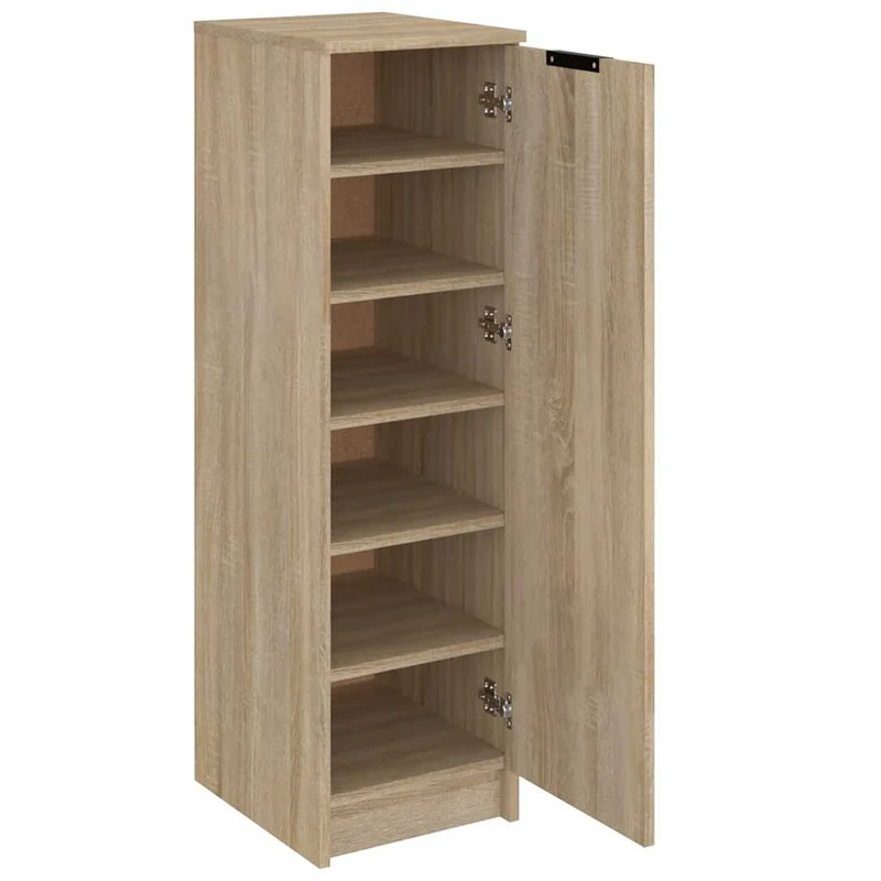 Schlanker Schuhschrank mit 6 Fächern, 30 x 100 cm