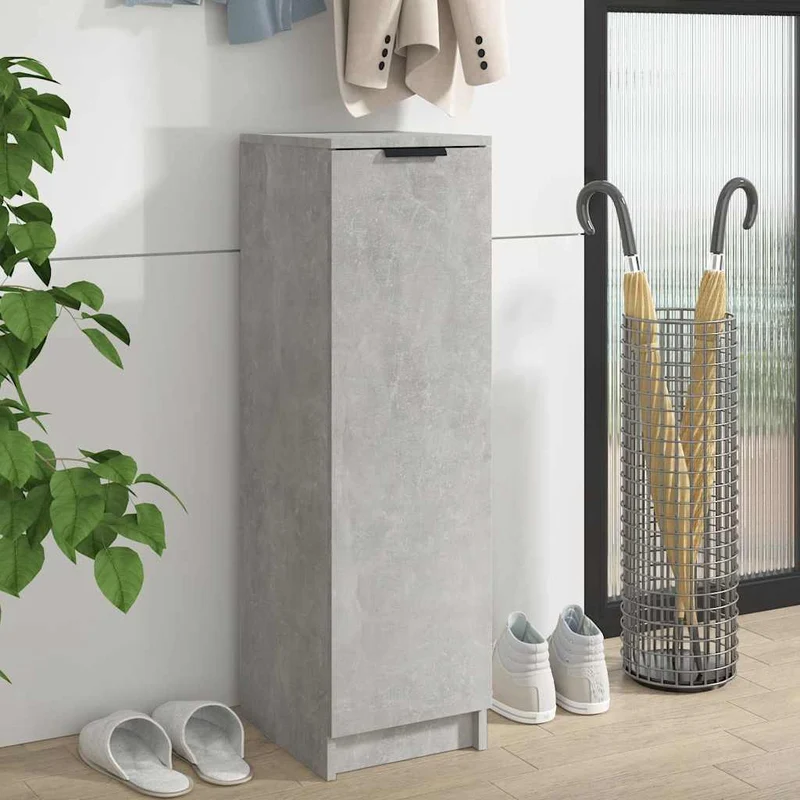 Schlanker Schuhschrank mit 6 Fächern, 30 x 100 cm