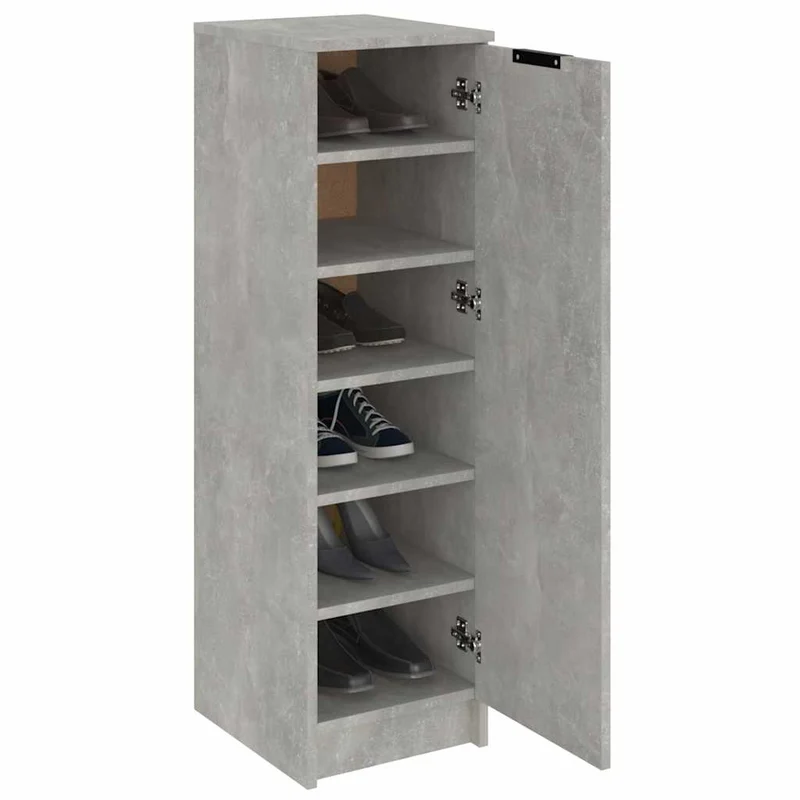 Schlanker Schuhschrank mit 6 Fächern, 30 x 100 cm