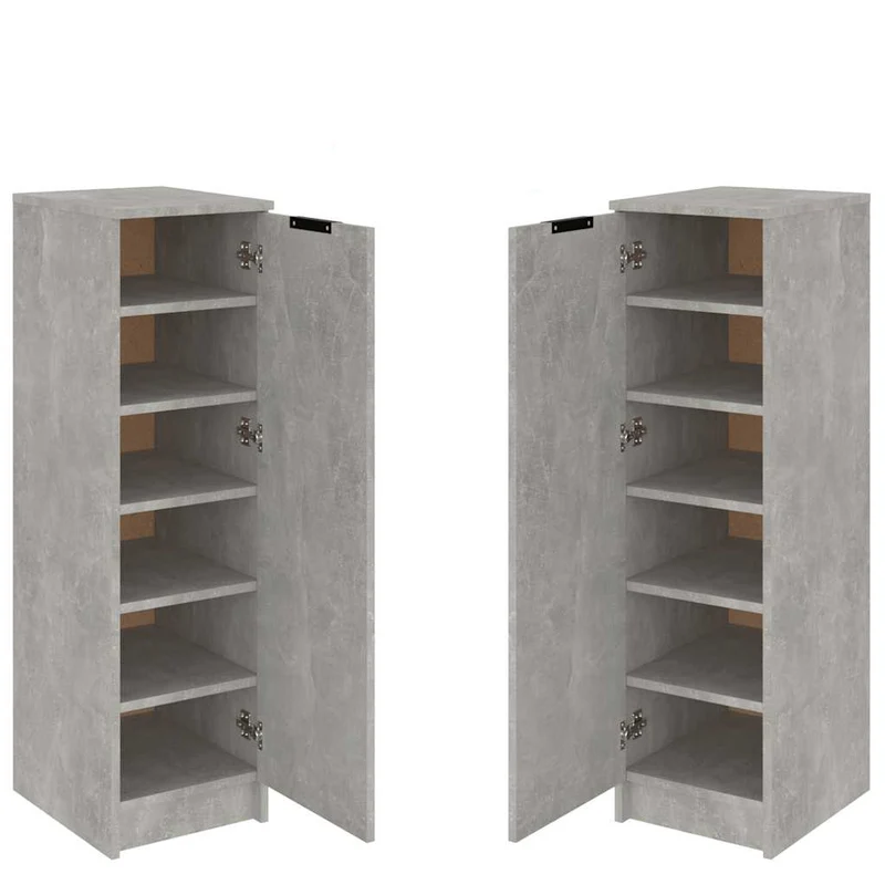 Schlanker Schuhschrank mit 6 Fächern, 30 x 100 cm