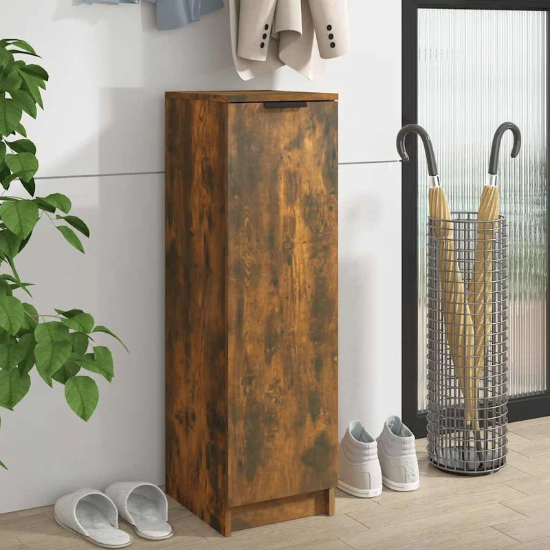Schlanker Schuhschrank mit 6 Fächern, 30 x 100 cm
