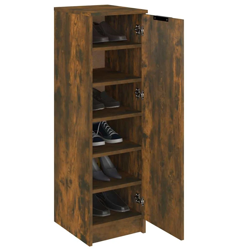 Schlanker Schuhschrank mit 6 Fächern, 30 x 100 cm